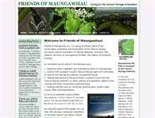 Tablet Screenshot of maungawhau.co.nz